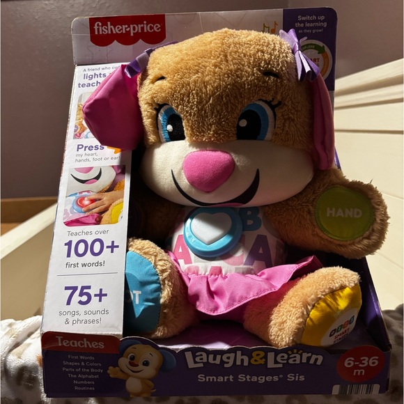 Fisher-Price Laugh & Learn Smart Stages Sis - Pink and Tan - Picture 1 of 2